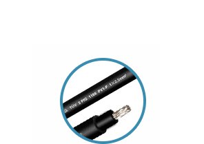 FRCABLE Photovoltaic cable, 2.5 black cable, solar cable