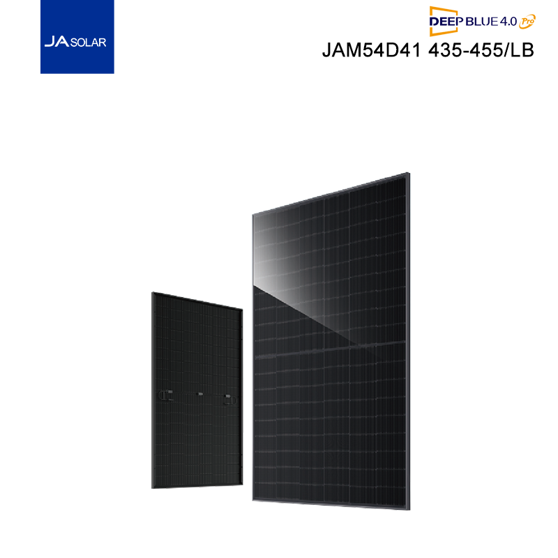 JA Solar N-type Bifacial double glass Solar Panel Black 430W 435W 440W 445W 450W