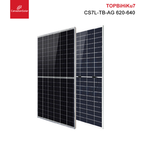 Canadian Solar TOPBiHiKu7 N-type TOPCon Bifacial PV Module 650W 645W 640W 635W Panels