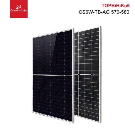 Canadian Solar TOPBiHiKu6 N-type TOPCon Bifacial Solar Module 580W 585W 590W 595W Solar Power Panel