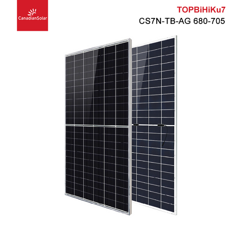 Canadian Solar TOPBiHiKu7 N-type TOPCon Solar Panel 700W 705W 710W 715W Bifacial PV Modules