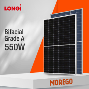 Longi Solar Bifacial Mono Half-cell Photovoltaic Solar Panel 540W 535W 545W 550W Double Glass for Solar Energy Systems