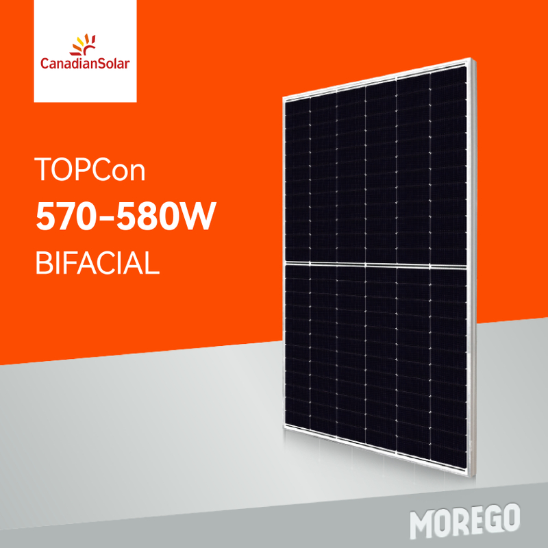 Canadian Solar TOPBiHiKu6 N-type TOPCon Bifacial Solar Module 570W 575W 580W Solar Power Panel