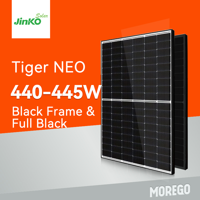 Jinko solar tiger NEO N-type black solar panel 440W 445W black 