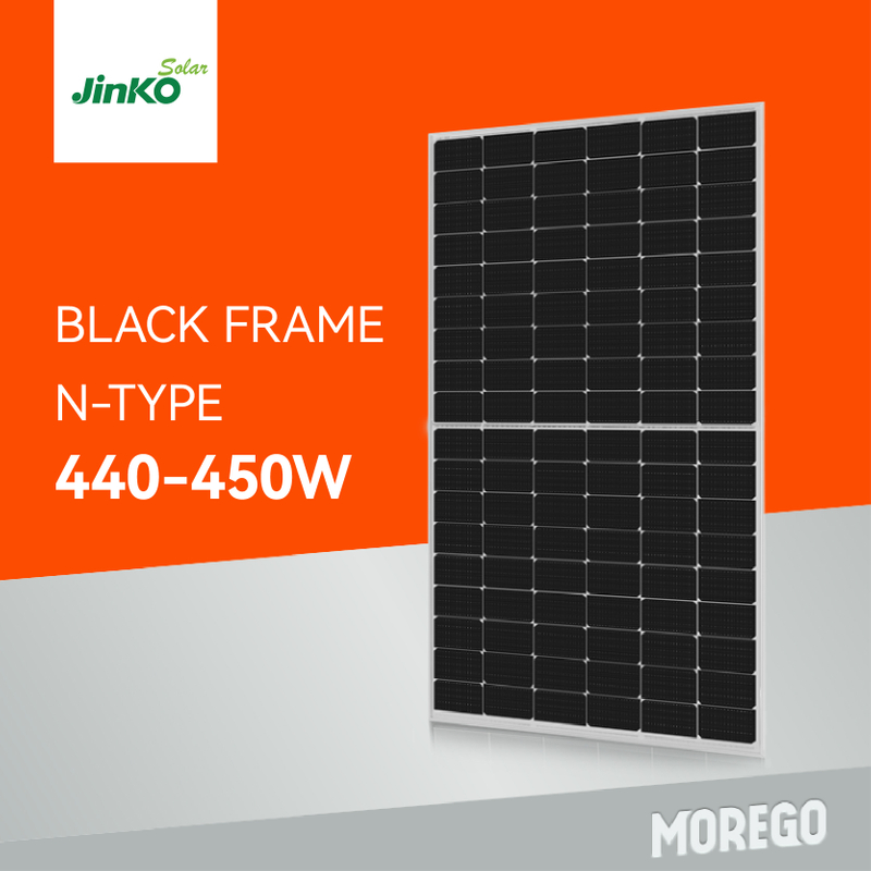 Jinko Solar Tiger Neo N Type 440W 445W N-Type 54 Half Cell All Black Monofacial Module 445W Black Frame Roof Solar Panel