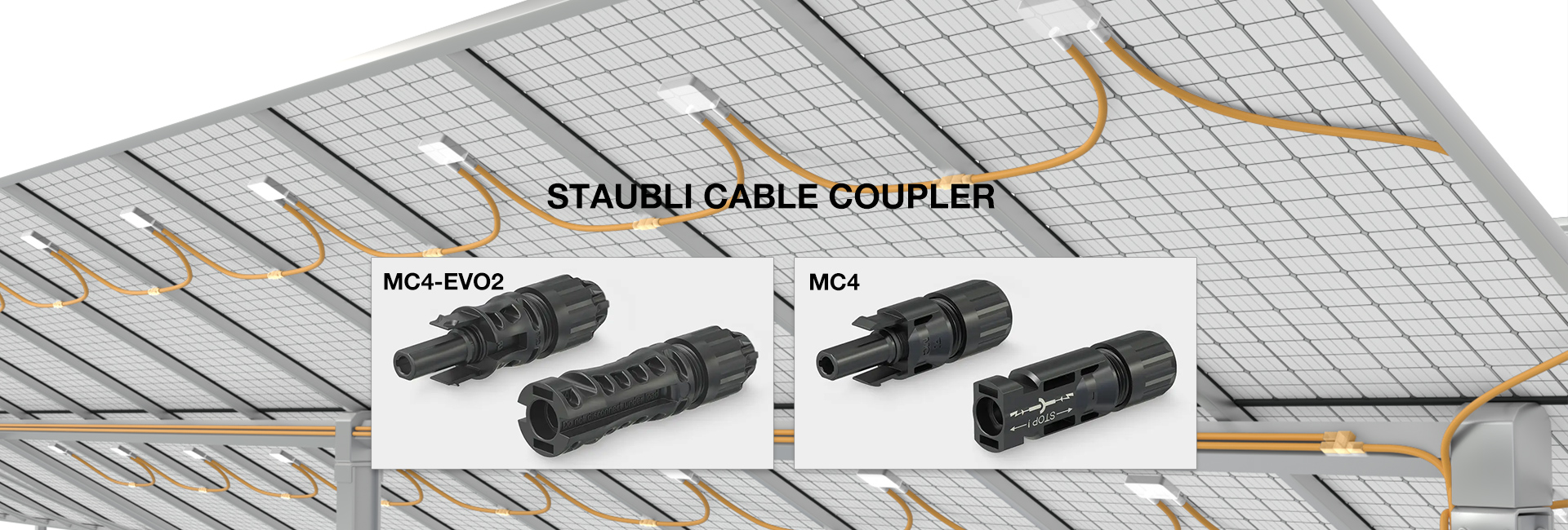 Staubli cable coupler PV connector