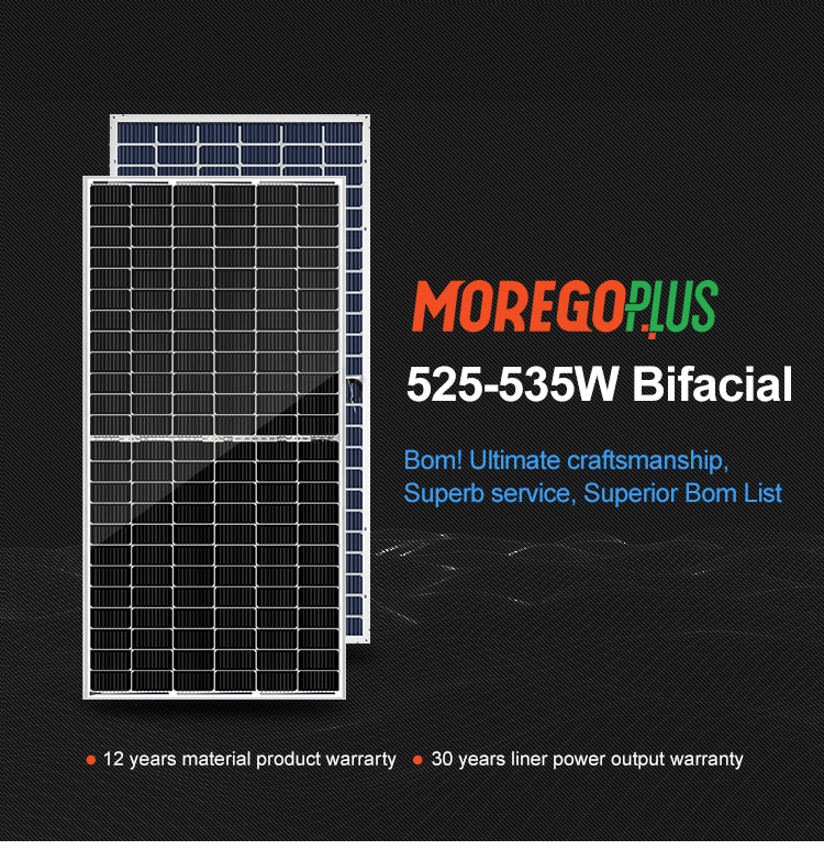 bifacial mono solar panel 540w
