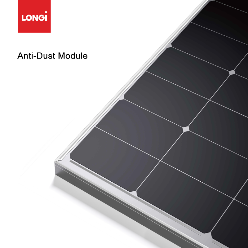 Longi Solar Hi-MO X6 Guardian HPBC Anti Dust Solar Panels 600w 595w 590w 585w 580w Easy To Clean