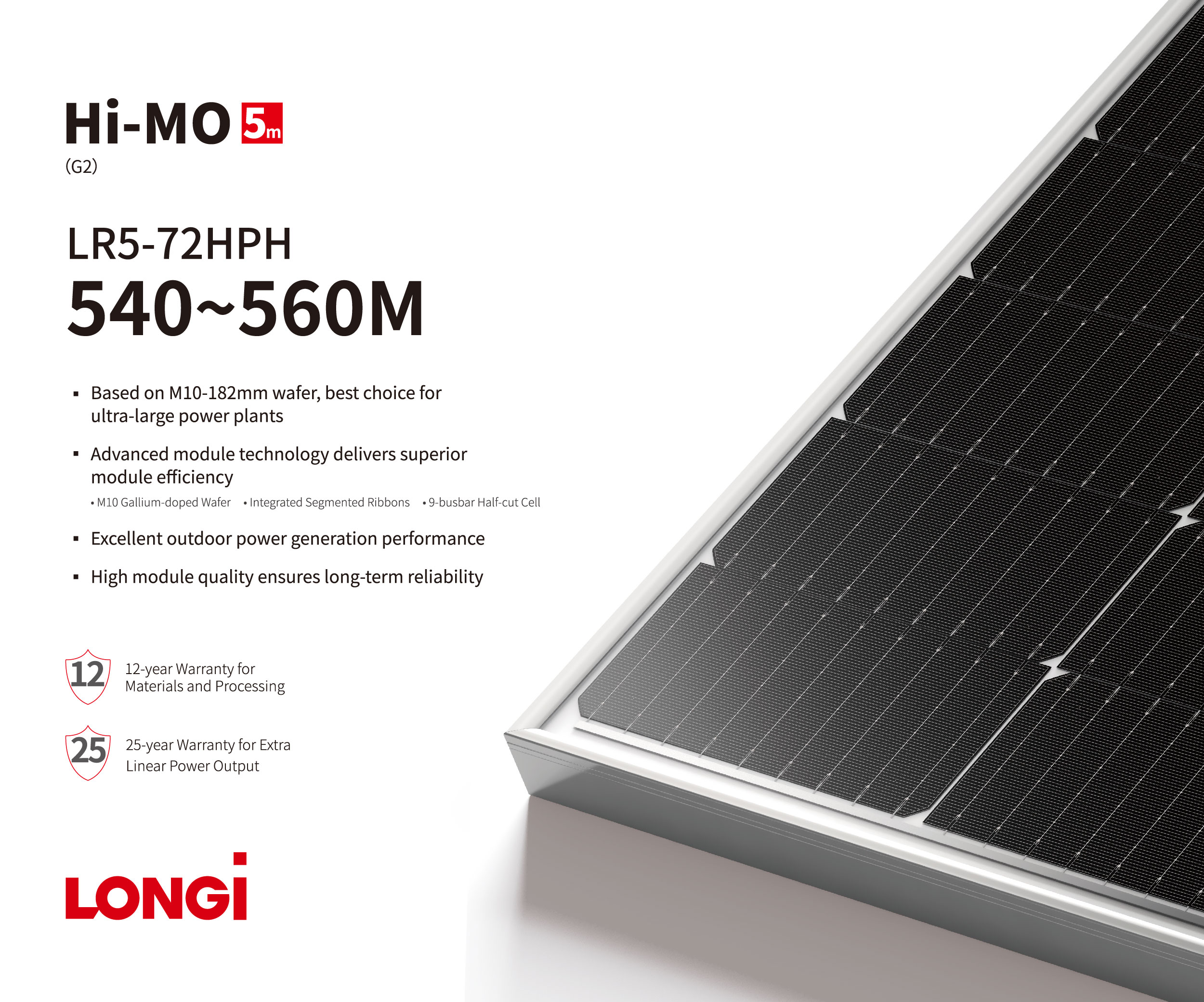 Longi Solar Mono Half Cell Photovoltaic Solar Panel 500W 505W 510W 560w  580w 590w 600w - Buy solar panel, solar panel 500w, LONGi Solar Product on  Moregosolar, one-stop PV products and service