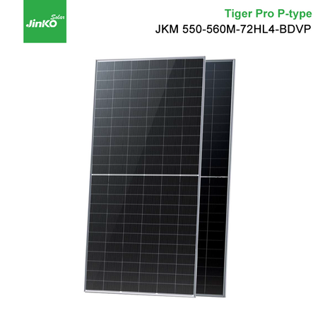 Jinko Solar Tiger Solar Panels 550W 555W 545W 540W Bifacial PV Solar Panels