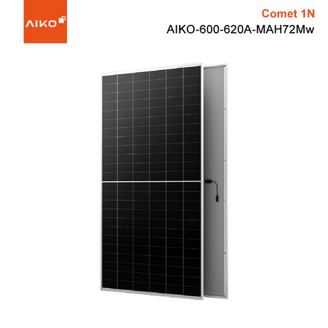 Aiko Solar Comet 1N 600W 610W 615W 620W N-Type ABC Solar Panel Better temperature coefficient 