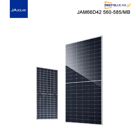 JA Solar N-type Bifacial double glass high efficiency 580W 585W 590W JAM66D42 565-590/MB