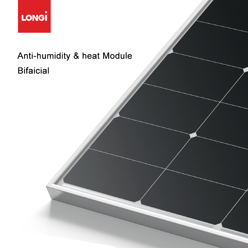 Longi Hi-MO X6 Anti Humidity & Heat Solar Panel Double Glass Bifacial 575W 580W 585W 590W
