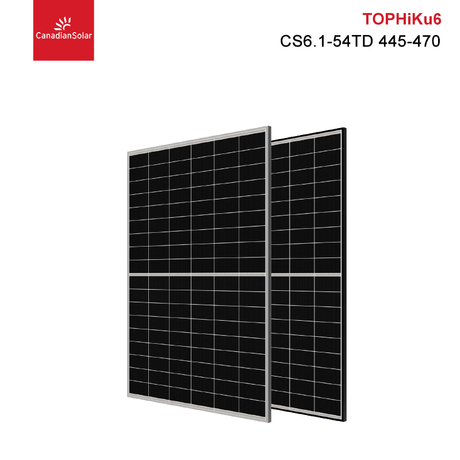 Canadian Solar TOPHiKu6 Bifacial 470W 465W 460W 455W 450W Double Glass N-type Solar Panels